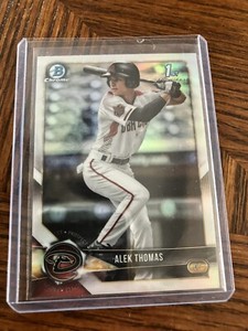 2018 Bowman Draft Chrome #BDC155 Alek Thomas Prospect Rookie Refractor RC 1st
