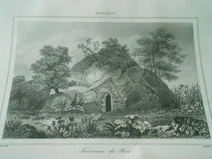 Gravure 1843 - Mexique Tombeau des Rois - Picture 1 of 1