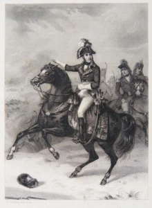 Gravure 19e siècle général MOREAU guerre Napoléon 1er par Geoffroy - Picture 1 of 2