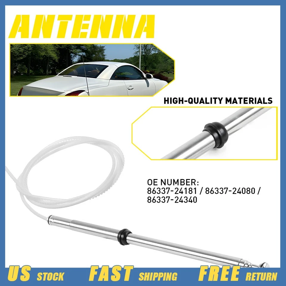 Mástil de antena de alimentación premium para Lexus SC300 SC400 SC430 1992-2000 repuesto EKK Foto 1 de 4
