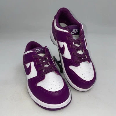Nike Dunk Low Viotech Purple Sneakers, Size 10C UK 9.5 FB9107-110 Kids - Image 1 of 4