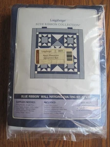 Longaberger Blue Ribbon WALL HANGING QUILTING KIT 32" x 32" ~Made in USA NOS - Picture 1 of 7
