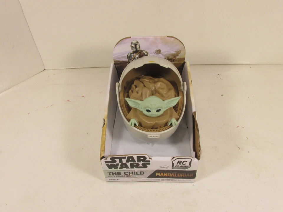Star Wars Mandalorian The Child Grogu RC Pram 27MHz Remote Control Toy Ages 8+ - Image 1 of 4