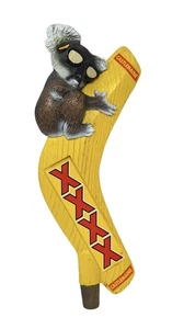 Castlemaine XXXX Bumerang Koalabär Bier Zapfhahn Griff Knopf - Bild 1 von 2