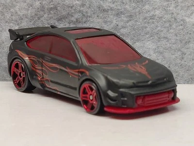 Hot Wheels 2009 Mystery Car  '08 Ford Focus Flat Black PR5 Wheels - MINT! - Image 1 of 4