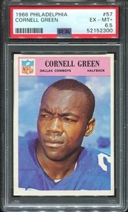 Philadelphia #57 1966 Cornell Green PSA 6,5 Dallas Cowboys Utah State - Imagen 1 de 1