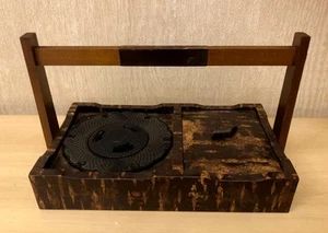Japanese Vintage NANBU-TEKKI Ashtray Tobacco tray with cherry bark finish 24.5cm - Picture 1 of 5