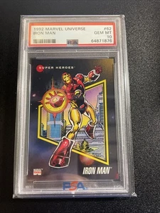 1992 Marvel Universe Iron Man #62 PSA 10 GEM MINT - Picture 1 of 2