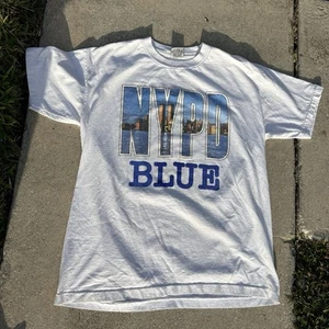 VTG Stanley Desantis NYPD Blue 1994 Sz XL White T-Shirt RARE Promo 90s - Picture 1 of 9