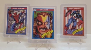 1990 Marvel Impel Stan Lee #161 Rare Lot- Spider-Man Captain America Vintage - Picture 1 of 7
