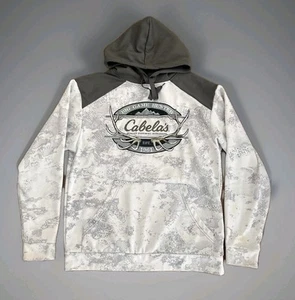 Cabelas Herren Sweatshirt Grau Medium Camouflage Langarm Hoodie Pullover *siehe - Bild 1 von 10