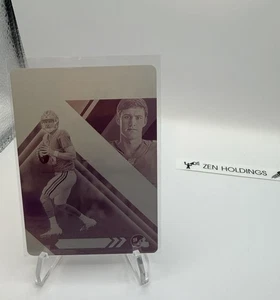 2019 Panini Xr Football Daniel Jones 1/1 Printing Plate Rookie RC Colts Giants - Picture 1 of 4