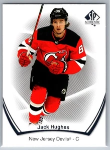 2021 SP Authentic Jack Hughes #49 New Jersey Devils - Picture 1 of 2