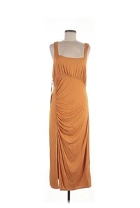 House of Harlow 1960 abito donna Mirtha midi mandarino taglia large nuovo con etichetta - Foto 1 di 8
