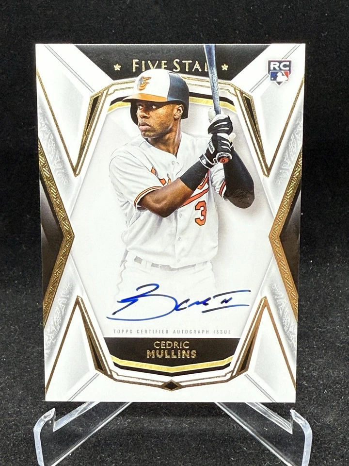 2019 Topps Five Star Cedric Mullins Orioles Rookie Autograph Auto RC #FSA-CM - Image 1 of 2