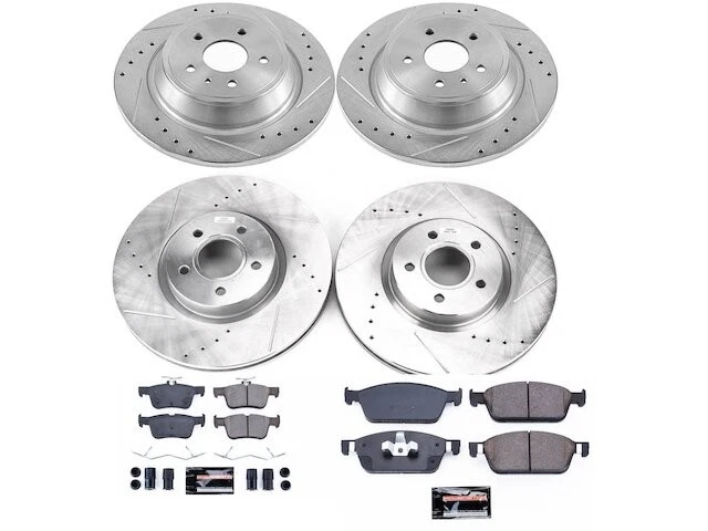 Kit de pastillas de freno delanteras y traseras y rotor para Lincoln MKC 2018 ZK193WB 2017-2019 Foto 1 de 1