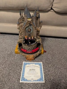 RARE BRADFORD EXCHANGE HARRY POTTER HOGWARTS FULLY SCULPTED WALL CLOCK - Picture 1 of 9