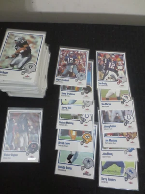 2002 Fleer Throwbacks Complete Set 1-100 Tom Brady/Sanders/Montana/Payton - Image 1 of 2