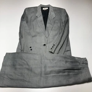 W Worthington Suit Set Womens Size 12 Black Longer Length Blazer Straight Skirt - Picture 1 of 23