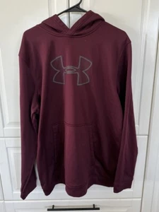 Under Armour Hoodie, Cold Gear , Burgundy Size 2XLG - Picture 1 of 5