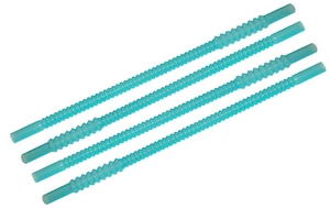 Tupperware Exclusive Whistle Straws Set of 4 PARROT FISH BLUE New in Package - Picture 1 of 1