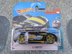Hot Wheels 2017 #077/365 C6 CORVETTE black Tooned Chevrolet - Picture 1 of 2