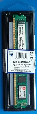 MEMORIA RAM KINGSTON 4 GB DDR3 1333 MHz PC3-10600 PC2 desktop dimm - Immagine 1 di 4