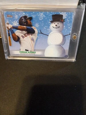 YORDAN ALVAREZ  -  2021 TOPPS WALMART HOLIDAY RELIC  #WRCYA  - Image 1 of 2