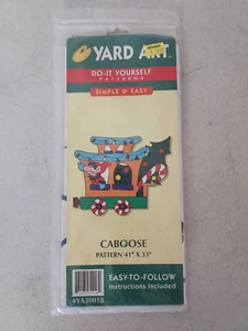 1998 Yard Art Train Caboose Christmas DIY Patterns 41" x 33" ya30018 - Picture 1 of 4