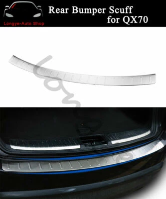 Fits for Infiniti QX70 FX 35 37 50 2009-2018 Rear Door Plate Cover Sill Trim - image 1 of 4