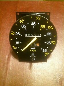 Early Saab Classic 900 Non-Turbo Speedometer 85 MPH 1983 75533 Miles
