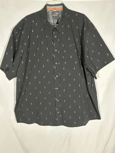 5.11 TACTICAL BLACK PINEAPPLE GRENADE ALL OVER PRINT SNAP BUTTON MENS 2XL XXL - Picture 1 of 6