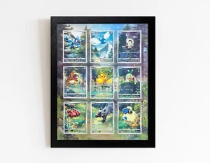 Marco de cartas Ridanco 9 Raw Extended Art Print Pokemon 151 Starter Evo Line Raw - Imagen 1 de 6