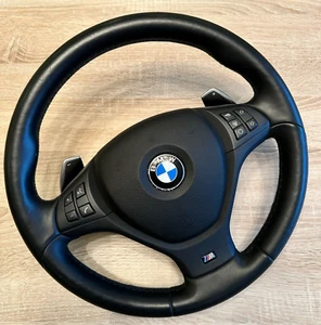 BMW X5 X6 E70 E71 M SPORT STEERING WHEEL WITH PADDLES HEATED - Picture 1 of 7