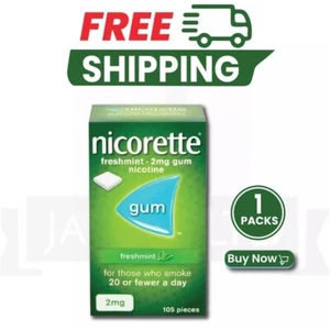 Chicle Nicorette menta fresca 2 mg 105 piezas - Imagen 1 de 6