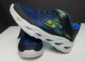 Skechers Jungen Jugend Vortex-Flash Sneaker blau beleuchtet neu mit Karton - Bild 1 von 4