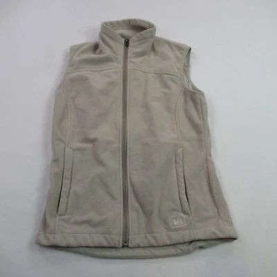 Chaleco REI Mujer XS Sin Mangas Cremallera Completa Marrón Polar Exterior Ligero Foto 1 de 4