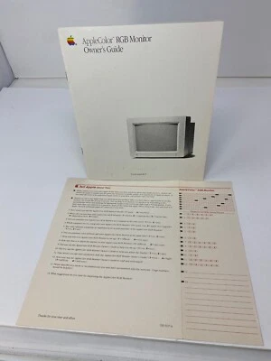 Monitor RGB de alta resolución AppleColor de colección guía del propietario 030-3106-C Foto 1 de 4