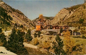Postal Western Town GOld Rush California CA escénica de minería de oro - Imagen 1 de 2