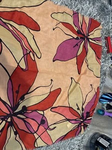 Jones New York 100% polyester Scarf Shawl Woman’s Floral Multicolor 43” #6 - Picture 1 of 5