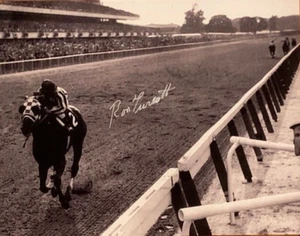 RON TURCOTTE SECRETARIAT - 1973 BELMONT STAKES SIGNED 11X14 TRIPLE CROWN #2 - Picture 1 of 1