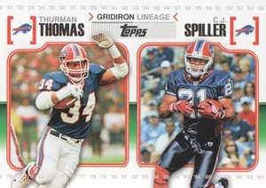2010 Topps Gridiron Lineage Thurman Thomas C.J. Spiller Buffalo Bills - Picture 1 of 1