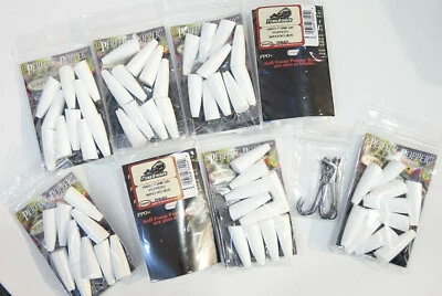 HARD Foam Saltwater Poppers Gr. 2/0 mit Haken 10 St. weiß PERFECT POPPER Wapsi  - Bild 1 von 2
