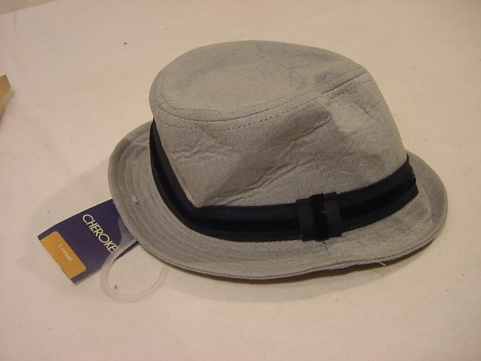 NUEVO CON ETIQUETAS - SOMBRERO FEDORA CHEROKEE NIÑOS 6-12M SOMBRERO BEBÉ  Foto 1 de 4