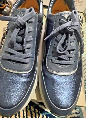 Size 7: Blue Trainers (shiny) : Clarks - Image 1 of 4