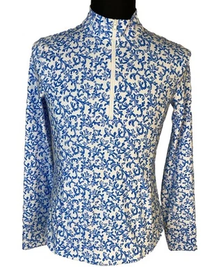 Tommy Bahama Golf y Tenis 1/4 Cremallera Pullover Para Mujer Mediano Tropical NUEVO Foto 1 de 4