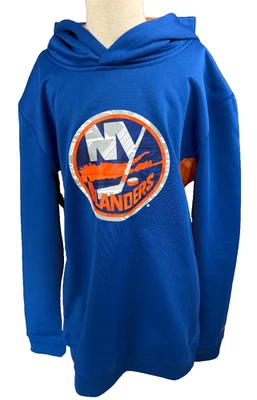 Reebock NHL New York Islanders Face Off Hoodie Sweatshirt Youth Large NEW - Image 1 of 4