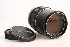 Minolta MD Mount MC Tele Rokkor PF 135mm f/2.8 Telephoto MF Lens with Caps V21 - Picture 1 of 8