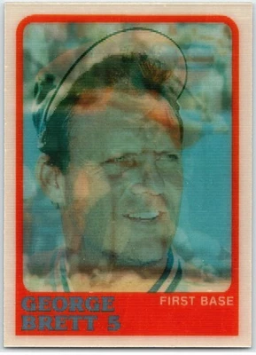 #150 George Brett - Kansas City (KC) Royals 1988 Sportflics MLB Baseball Card - Image 1 of 2