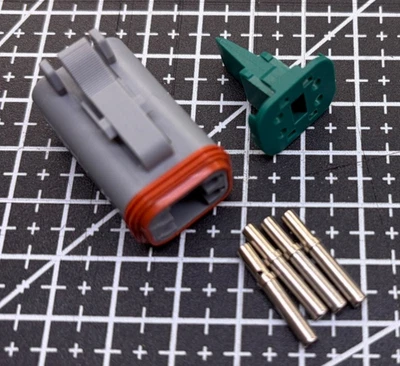 Pre-Terminated Amphenol AT06-4S 4-Way Connector Female DT Compatible Perth Stock - Image 1 of 4